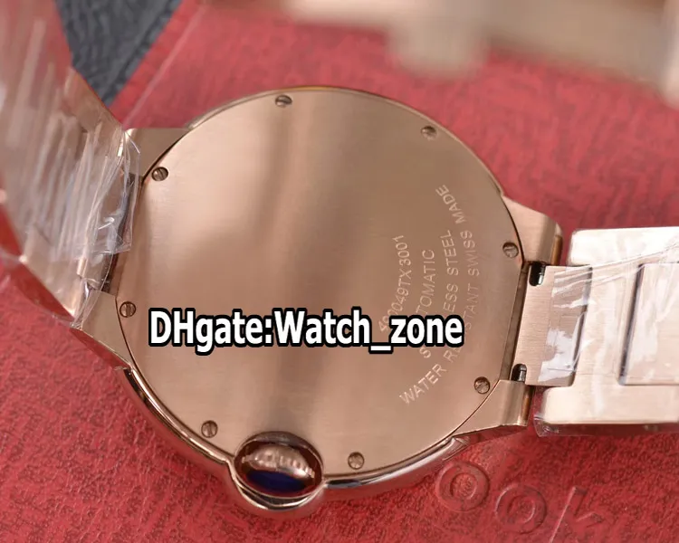Mode Nieuwe 36mm datum WJBB0005 Witte Dial Seagull Automatic Dames Watch Diamond Bezel Rose Gold Bracelet Ladies Watches Watch Zon211a