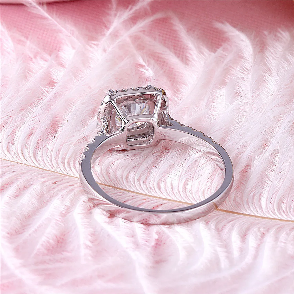 moissanite engagement ring- cushion cut (4)