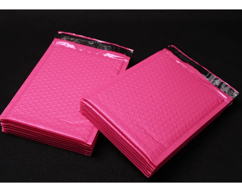 Cadeaupapier Bubble Packing Bags Poly Gift Mailer Roze zelfdichtende gewatteerde enveloppen mailing307h