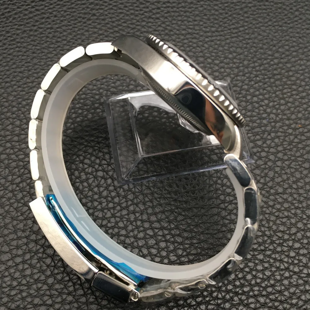 3 kolory zegarki Sapphire czarny zielony niebieski niebieski ramka stal nierdzewna 40 mm 116610 Automatyczna mechaniczna na rękawo