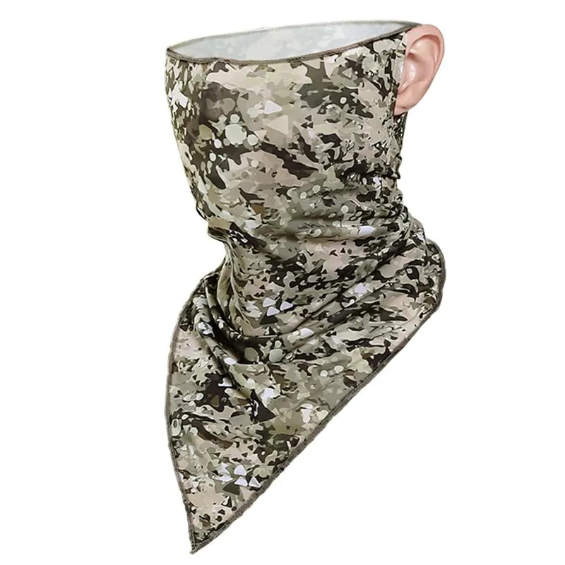 Écharpe de cyclisme, Bandana rafraîchissant, couverture faciale avec boucles d'oreille, Protection solaire Anti-poussière en plein air, cagoule de sport Cycling329Z