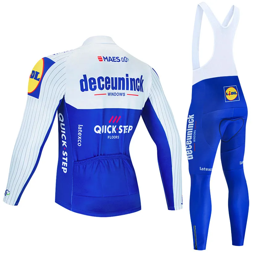 Cycling jersey SET 2020 Pro Team Quick step Winter Thermal Fleece Cycling clothing MTB bike jersey bib pants kit Ropa Ciclismo Inv5349334