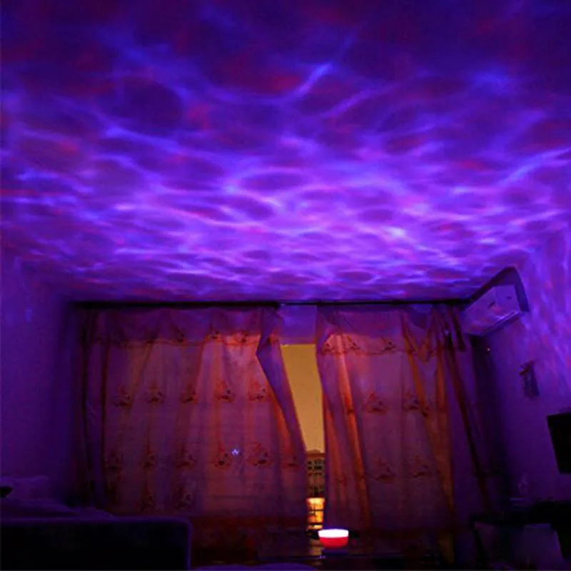 New Aurora Marster LED Night Light Projector Ocean Daren Waves Projector Lamp With Speaker Including Retail Package 312N
