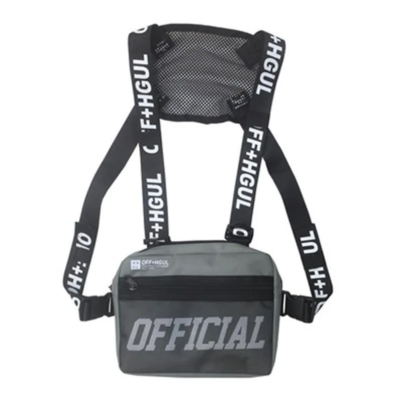 Designer Fashion Chest Rig Bag Waist Bags Man And Woman Chest Pack Streetwear Functional Waist Packs Phone Pocket Adjustable Vest 261R