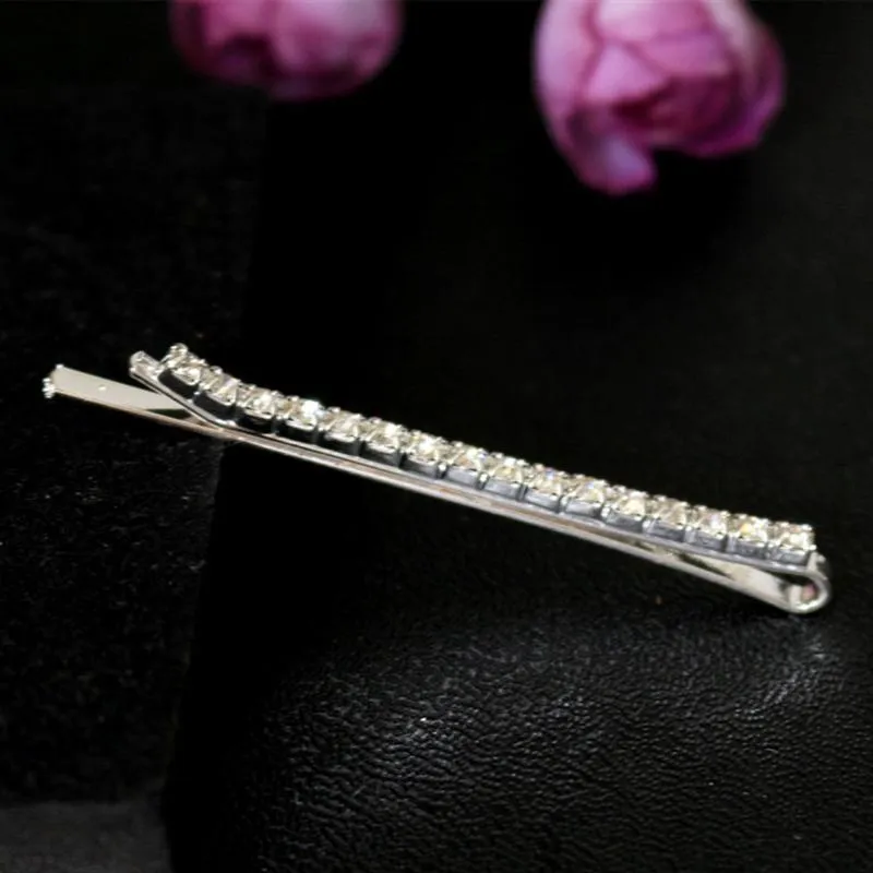 Hairpins Rhinestone Attractive Bobby Pins Hair Clips for Girls Fashion Crystal Wedding Hair Accessories for Women Lady2535