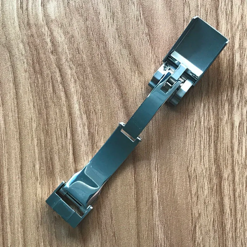 Luxe horlogebanden Hoge roestvrijstalen STEE Fit voor Sub Watch drukknop Hidden Hook Leather Implementatie Buckle Bracelet Clasp8707824