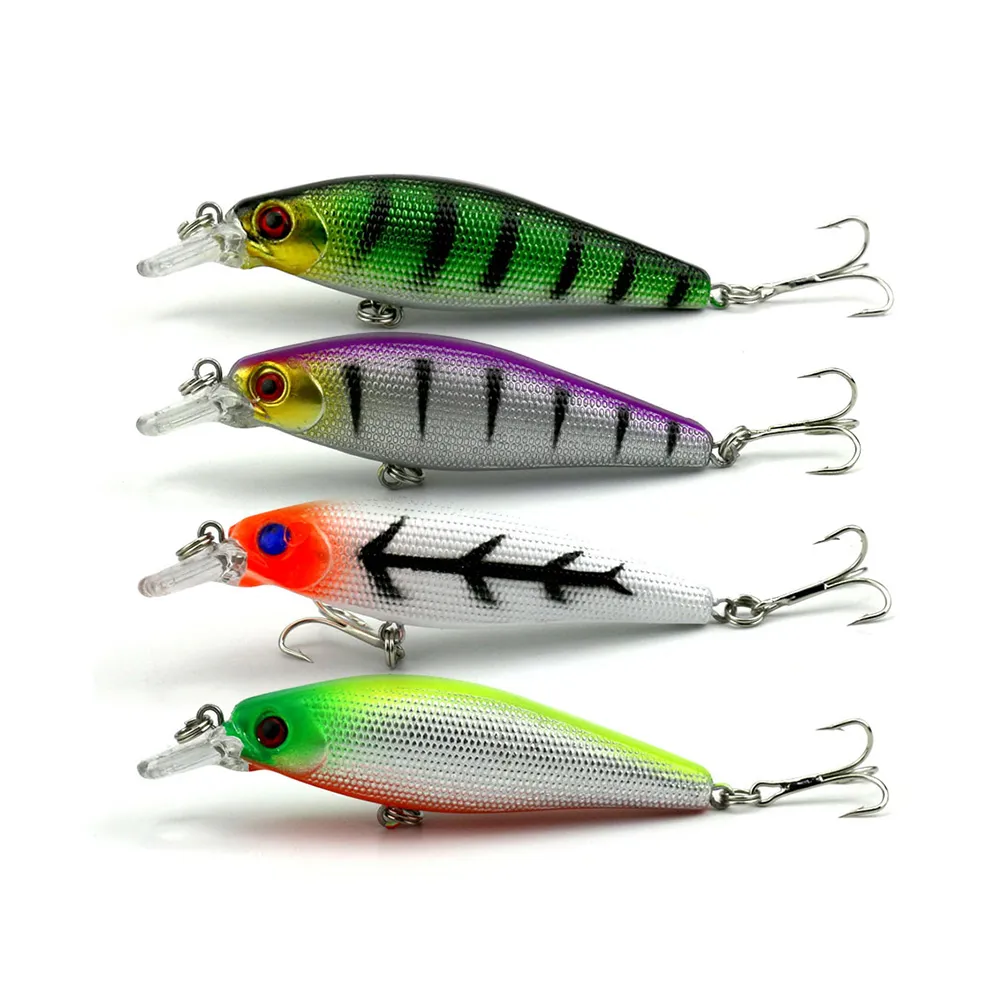 EPACKET CRANKBAITS HARD BAITS MINOW FISHING LURES 8 5CM 10 3G 6＃フック85mm Minnow釣りタックルMI068260Z