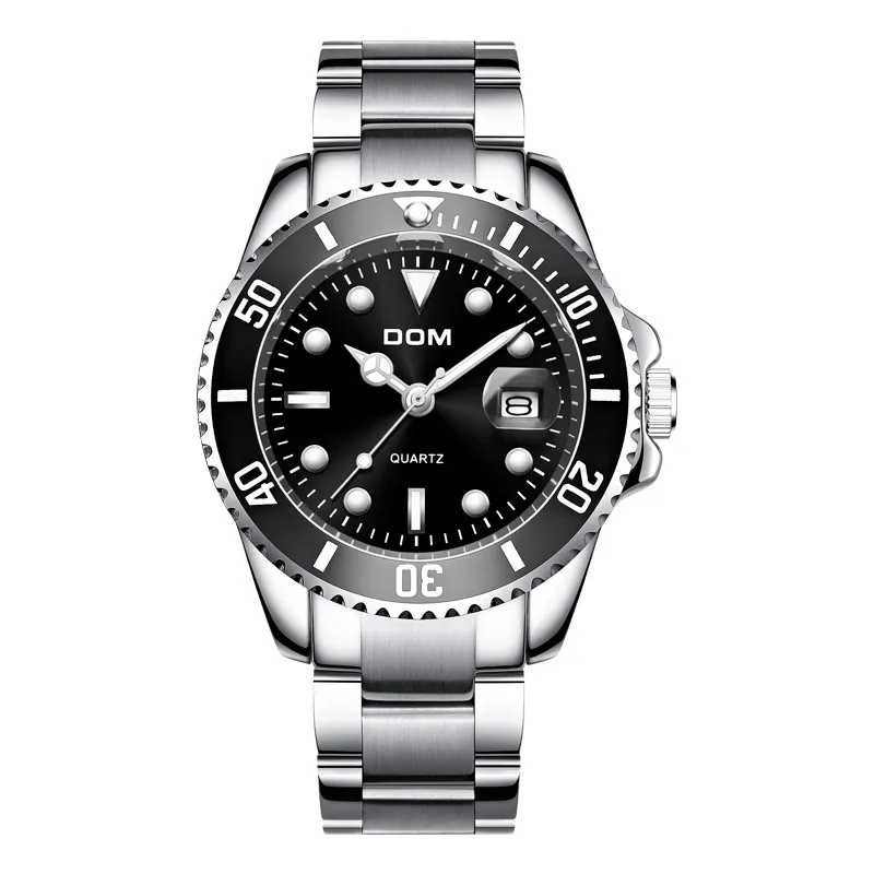 2019 Top marque DOM montre pour hommes de luxe 30 m étanche Date horloge hommes montres de sport hommes Quartz montre-bracelet Relogio Masculino2287