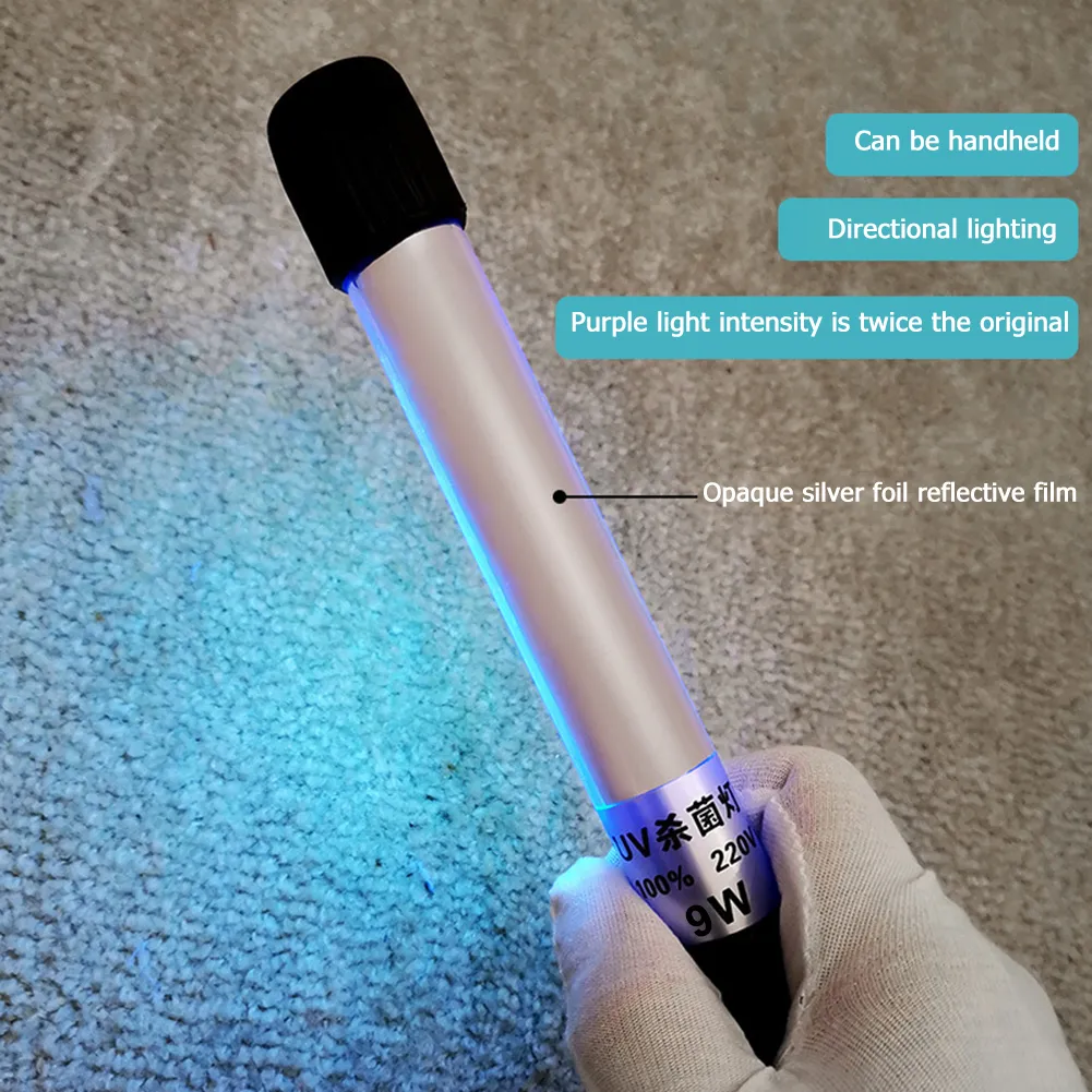 Tubo de luz de desinfecção à prova d'água portátil UV UV Vareira de desinfecção de desinfecção Ultravioleta Luz germicida para o quarto de casa FFA3670999205