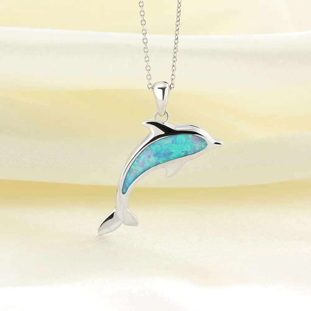 Новейшая китайская фабрика, прямая продажа рождественского праздника, модное ожерелье из сплава для женщин, ожерелье с дельфином201K