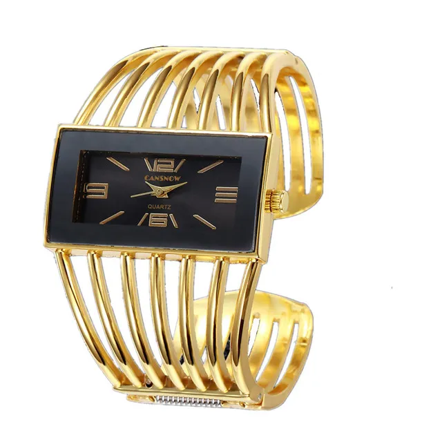 Grande rosto ouro prata pulseira relógio feminino elegante marca analógico relógio de quartzo senhoras relógios reloje mujer montre pulseira femme 2018241z