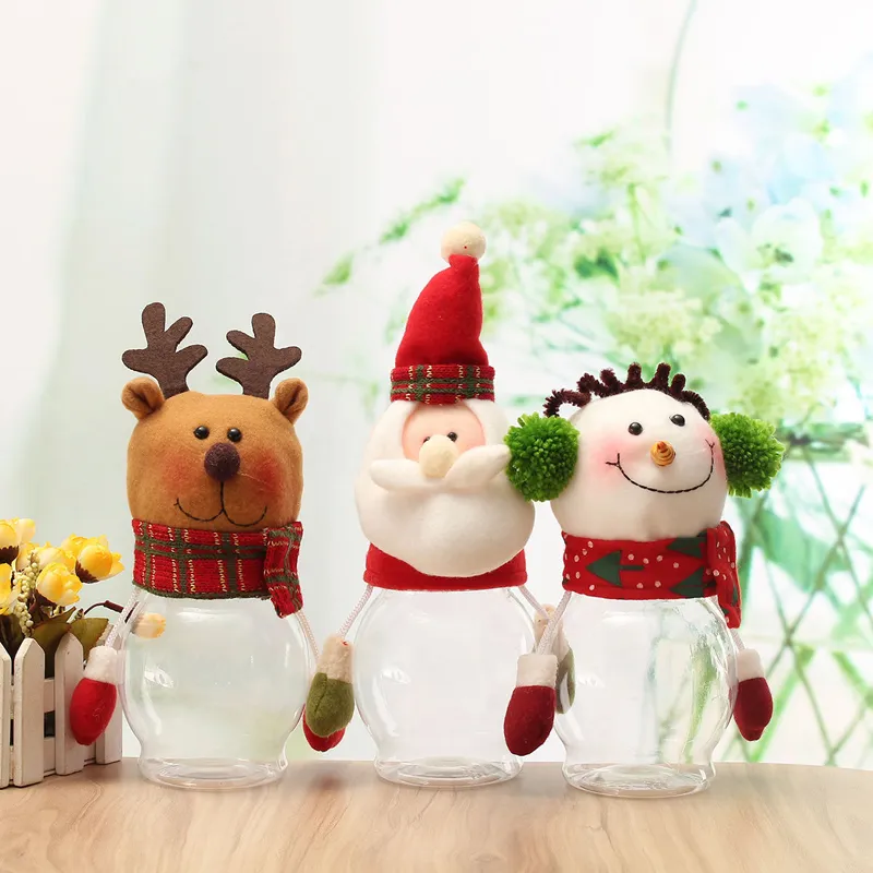Christmas Decorations DIY 2021 Candy Bottle Box Storage Jar Holder Container Xmas Kids Gift Decor12396