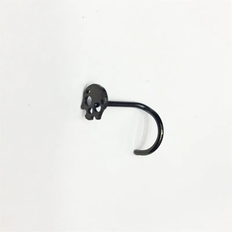 Punk Style Skull Nose Ring Stud Hoop Body Piercing Accessori moda donna i