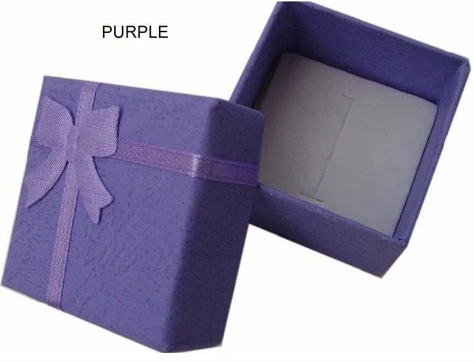 Boîte de bijoux de mode Boîte multi-couleurs Boîtes bijoux emballages cadeaux Boucles d'oreilles Case 4 4 3cm T190629274B