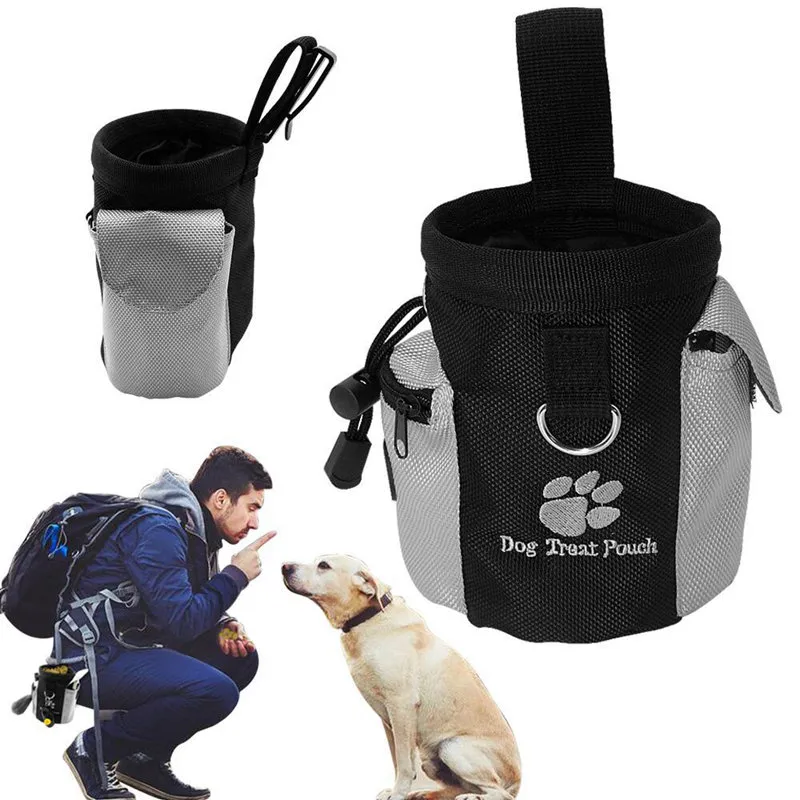 Przynęta na przekąskę psy torba na zewnątrz torba na jedzenie psy torba na przekąskę przydatne Pet szkolenia psów kieszenie Treat Dog Carriers etui artykuły dla zwierząt BH2472 CY