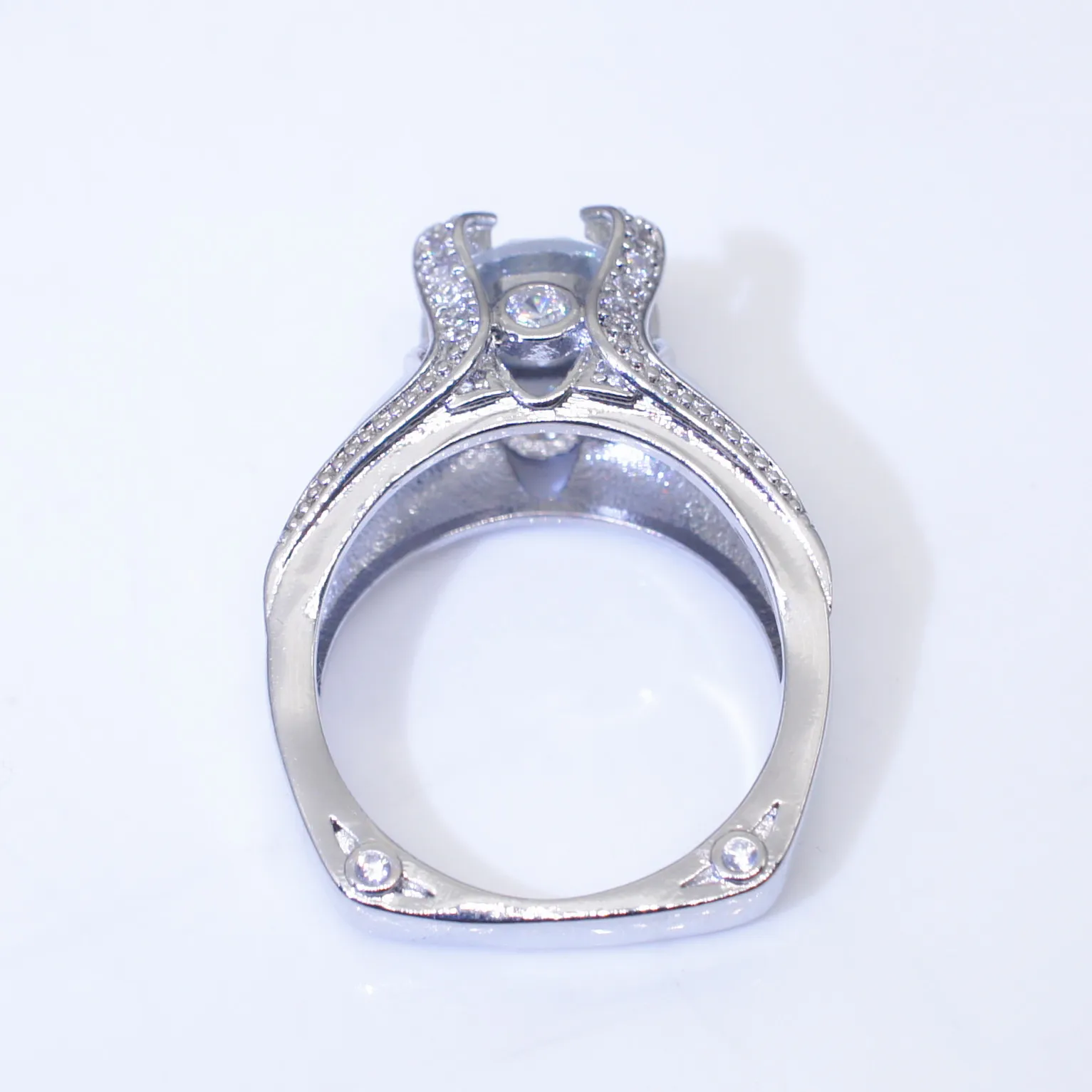 14k Yellow Gold Diamond Crown Ring Scheiding Engagement Anillos Debague Etoile Bizuteria Ringen Voor Vrouwen Jade Sieraden Edelsteen Y1279o