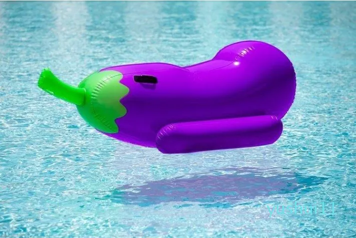 Flotteur gonflable géant de piscine d'aubergine de Whole-190cm 75 pouces 2018 été Ride-on Air Board matelas de radeau flottant jouets de plage d'eau 314P