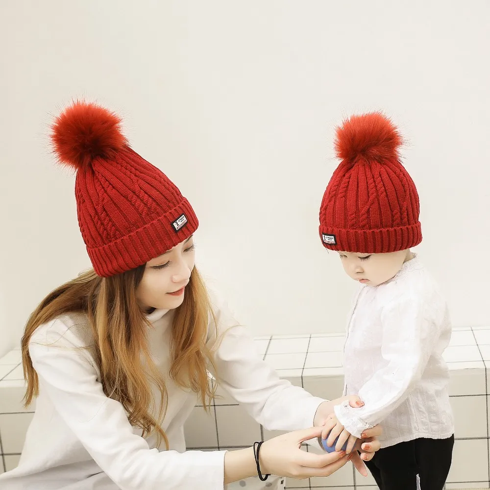 Kobiety zimowy kapelusz szalik moda zimowa kapelusz bawełny żeński zimowy kolor stały kolor i szalik C18120301