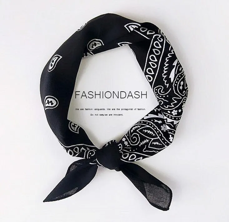 Unissex mistura de algodão hip hop bandana headwear faixa de cabelo cachecol pescoço envoltório de pulso banda cabeça mágica lenço quadrado231z