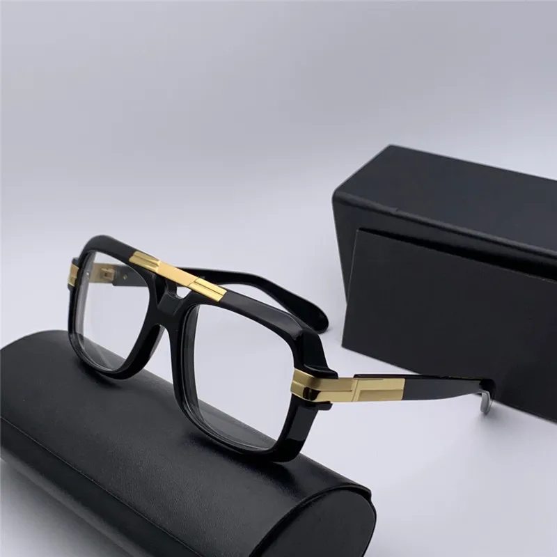 نظارة شمسية مربعة خمر الأساطير 663 Crystal Gold Gold Gray Bradient Sonnenbrille Mens Sunglasses New With Box217x