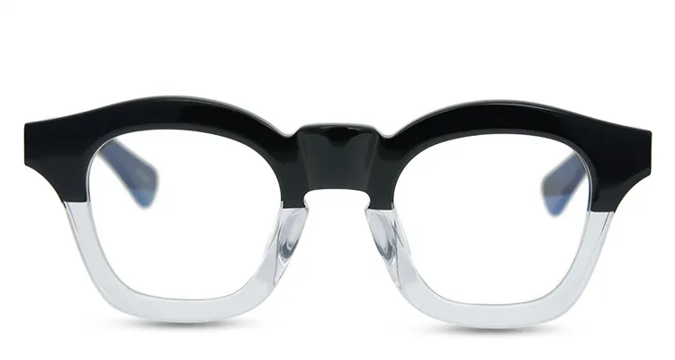 Hommes lunettes optiques cadre marque montures de lunettes lunettes de mode vintage le masque fait à la main TOP qualité lunettes de myopie avec Cas266o