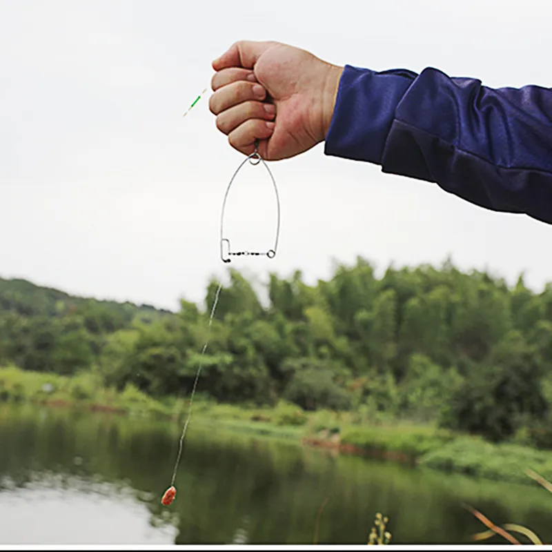 Automatic Full Speed Fishing Hook for Lazy Person Stainless Steel Parts Spring Artifact Universal Catapult Fishing Accessories6437362
