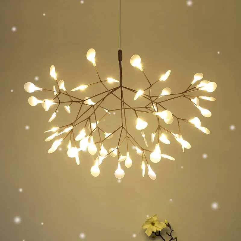 Moderne Heracleum Baum Blatt Anhänger Licht LED Lampe Suspension Lampen Wohnzimmer Kunst Bar Eisen Restaurant Home Beleuchtung AL12277g