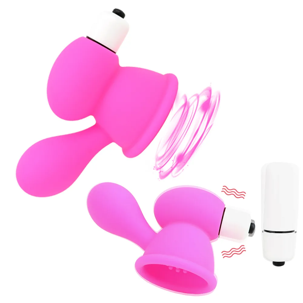 OLO Nippelsauger Vibrator Brustmassagegerät Brustpumpe Vergrößern Klitorismassagegerät Vibrierende Nippelstimulation Sexspielzeug für Frauen M3253042