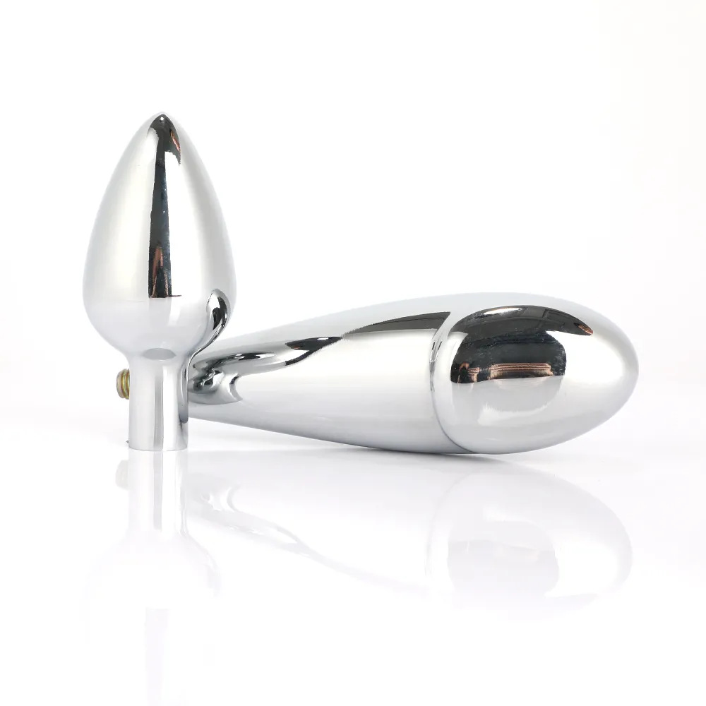 Metal cristal anal plug cabeça dupla de aço inoxidável espólio contas jóias anal butt plug brinquedos sexuais produtos para homens casais sh1907303385521