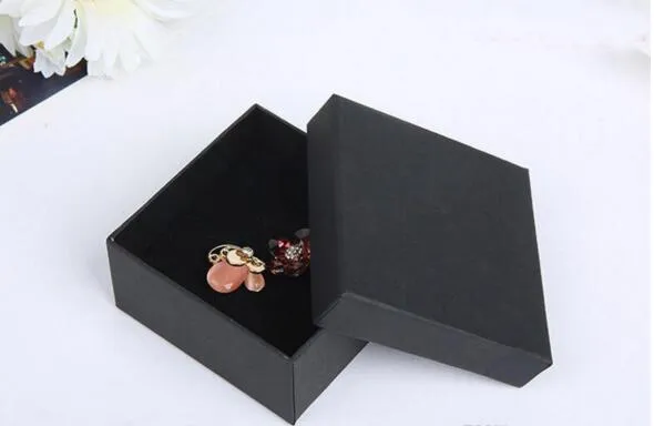 7 7 3CM Gift Kraft Box Jewelry Boxes Blank Package Carry Case Cartboard 50st GA5507H