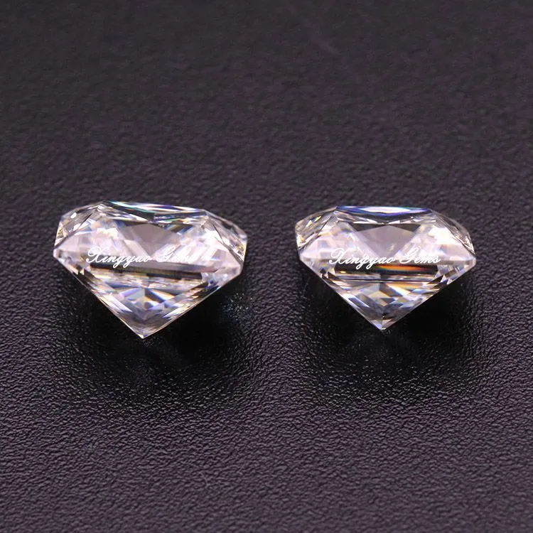 Luźne szlachetne kolory VVS Księżniczka Cut Moissanite K Złoto z kamiennym naszyjnikiem pierścieniowym wkładką 3ct 2ct 1Ct11240L