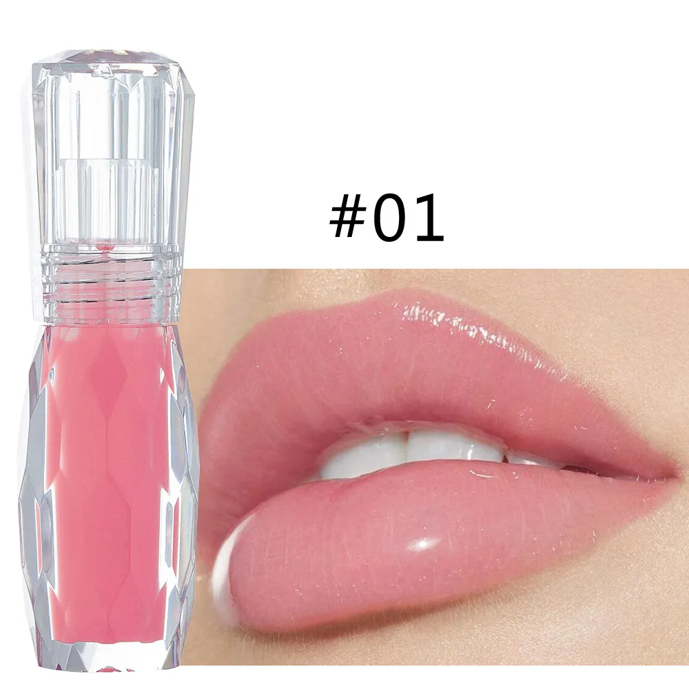 Haidaiyan Natural Mint Lip Plumper 3Dボリュームビッグマウスグロス保湿水晶ゼリーカラーリップスメイクアップ2425737