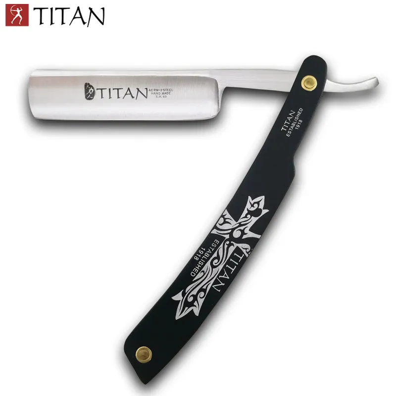 Titan Wood Handle Straight Razor Steel Blade Sharp Already J1907125268461
