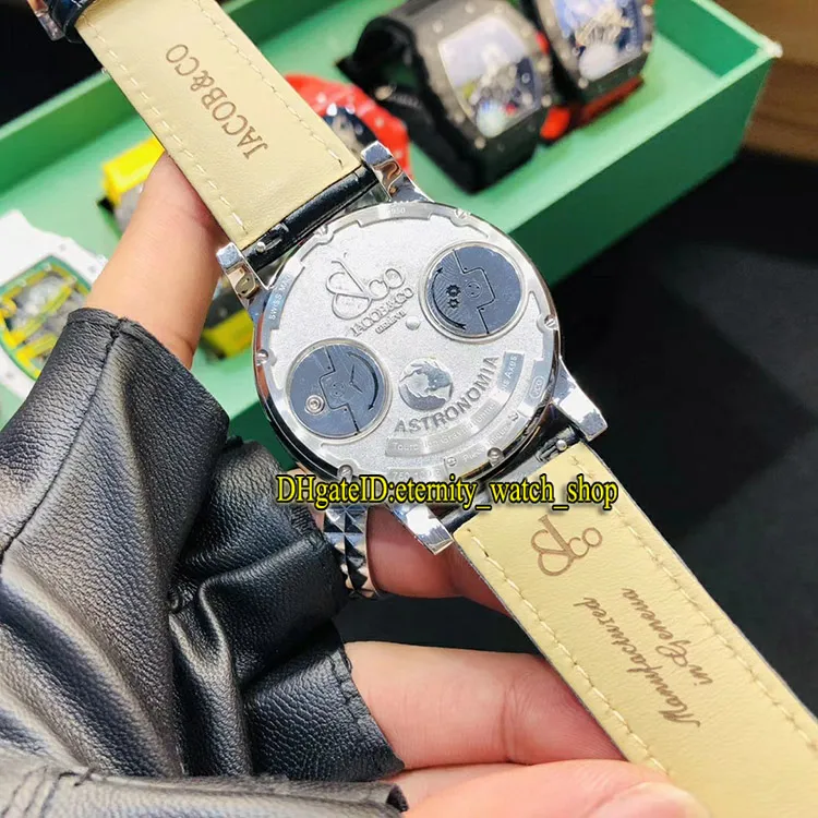 Statisk version Luxury Watches CR7 Epic X Chrono Astronomical Tourbillon Skeleton Diamonds Dial Swiss Quartz Mens Watch Diamond Cas195w