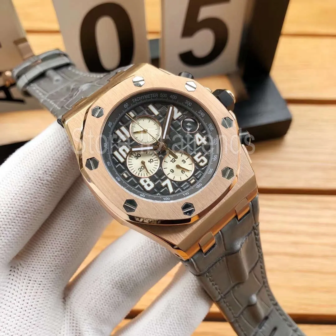 أعلى الأنيقة التلقائية الميكانيكية متعرجة الساعات الرجال الكلاسيكية الذهب الذهب الفضة wristwatch gentleman حزام الجلود غير الرسمية الساعة 614D2105