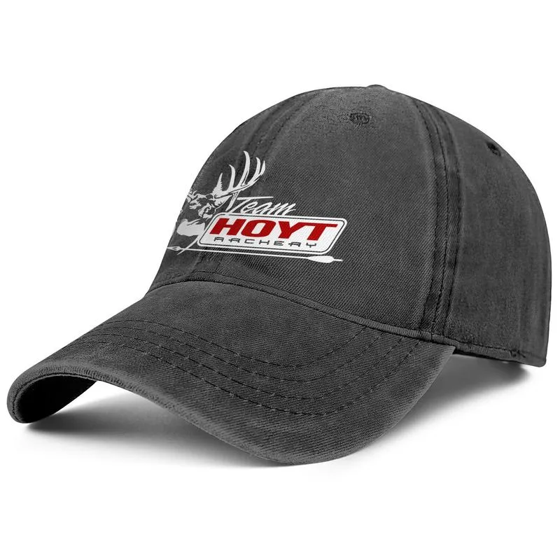 Stijlvol Team HOYT Boogschieten Wit Marmer Unisex Denim Baseball Cap Lege Hoeden Vintage Oude Hoyt Gewei Logo Compound Boog BOOGSCHIETEN Ame3241702