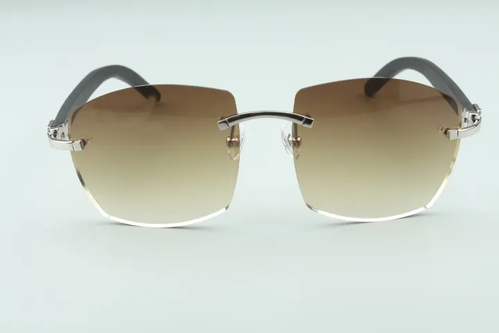 نظارات شمسية جديدة A4189706-2 الساقين الخشبية الأسود المصنع المباشر أعلى جودة الموضة نظارات للجنسين 292B