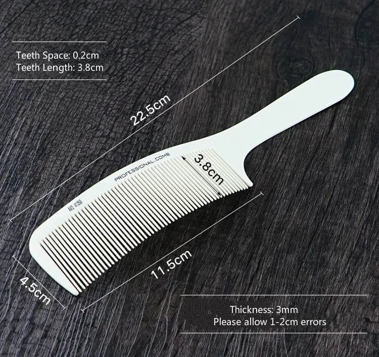 Böjd frisör Clipper Hair Comb Professionella män Frisör Salong Combs Cutting Tool Trimning Clippers1009490