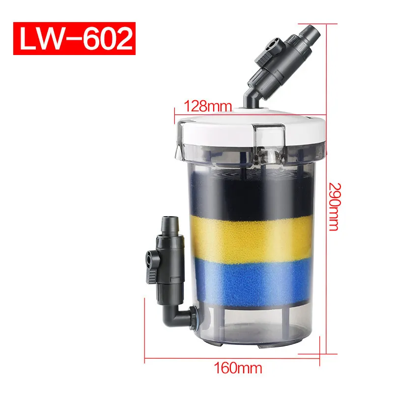 Sunsun Şeffaf LW602 LW603 Akvaryum Ön Filtresi Pamuklu Mini Balık Tankı Filtre Namlu Pompası Olmayan Filtre