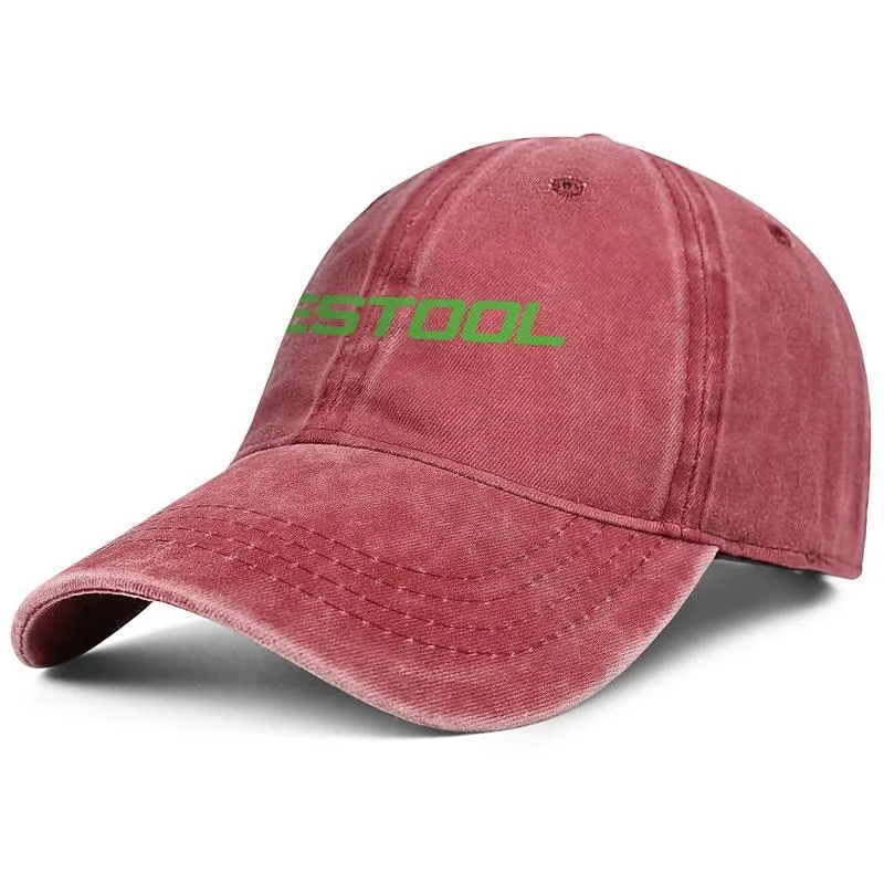 Festool Green Unisex Denim Baseball Cap Cool Sports Custom Hats Logo Logo Domino Track SAY SAND5611316