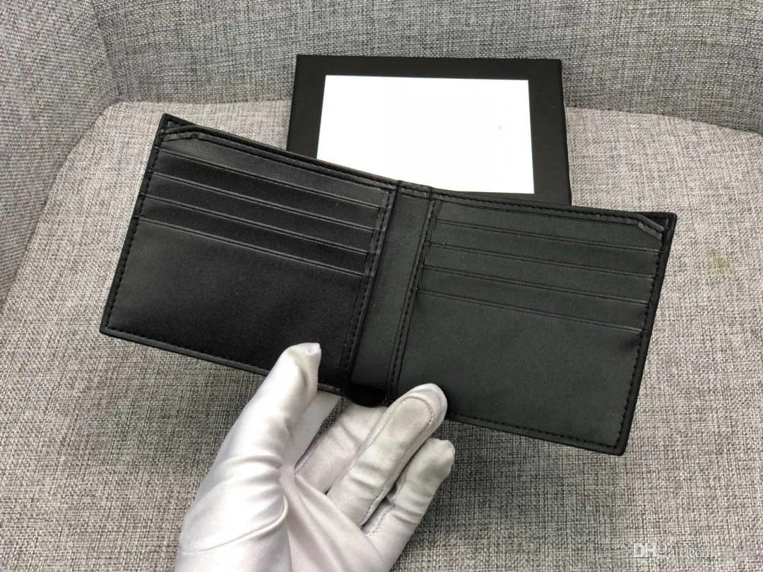 1011 2019 marca cartera corta de cuero tigre bolso de mano para hombre bolso de tarjeta de diseñador de lujo billetera de calidad bolsillo clásico 45126311S