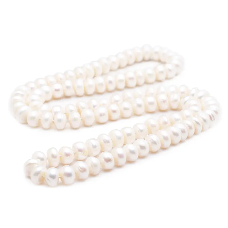 Design 10-11mm 82 cm white freshwater pearl large steamed bread round beads pearl necklace sweater chain fashion jewelry257k