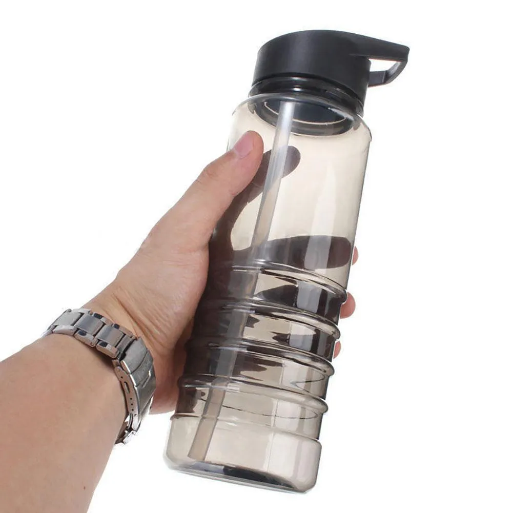 Flip Straw drinkt sport hydratatie waterfles fietsen wandelen BPA Black264A