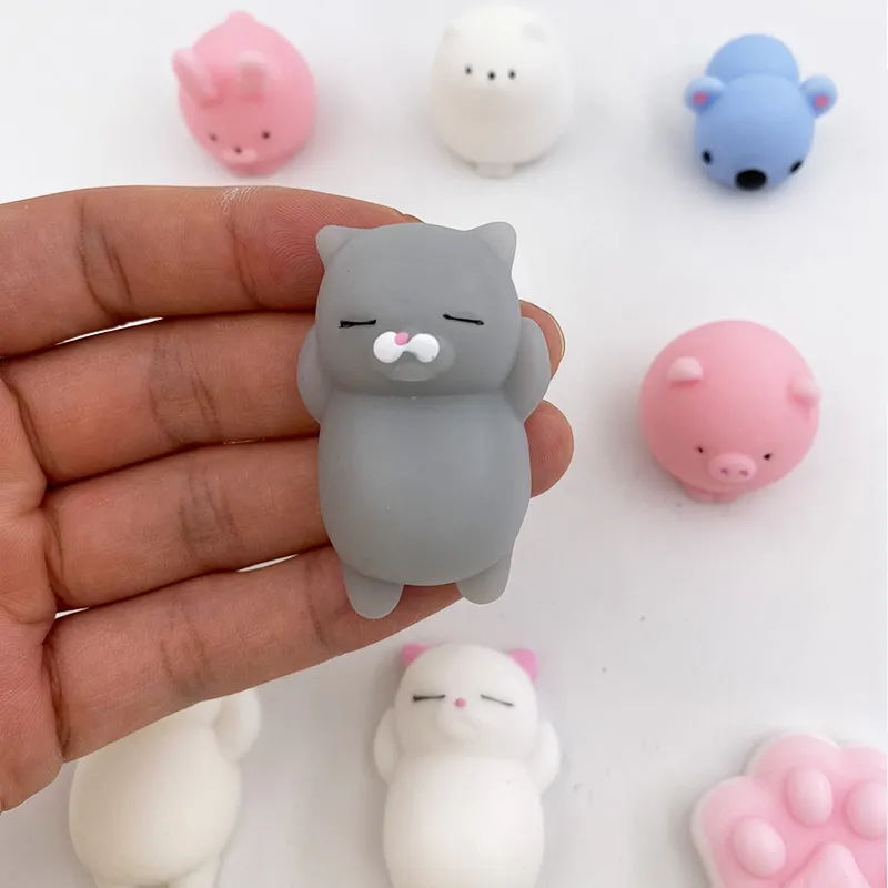 Mini jouet Animal Squishy, Mochi à presser, balle anti-stress, doux et collant, mignon, jouet amusant, cadeau 8525056