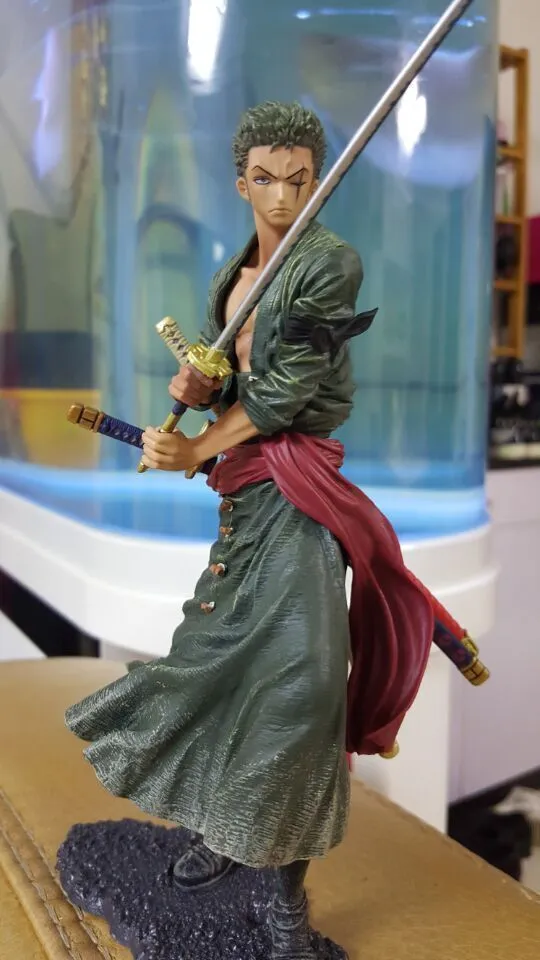 Ace Luffy Sabo Action Roronoa Zoro Figura 20 cm PVC Cartoon Figurine One Piece Giocattoli Juguetes C190415012607