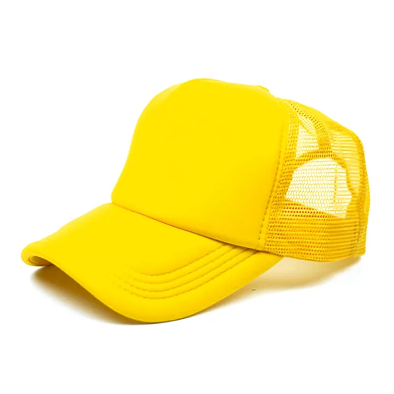 En gros plaine camionneur maille chapeau Snapback casquette de baseball vierge taille réglable printemps été fête plage en plein air rue église chapeau de soleil