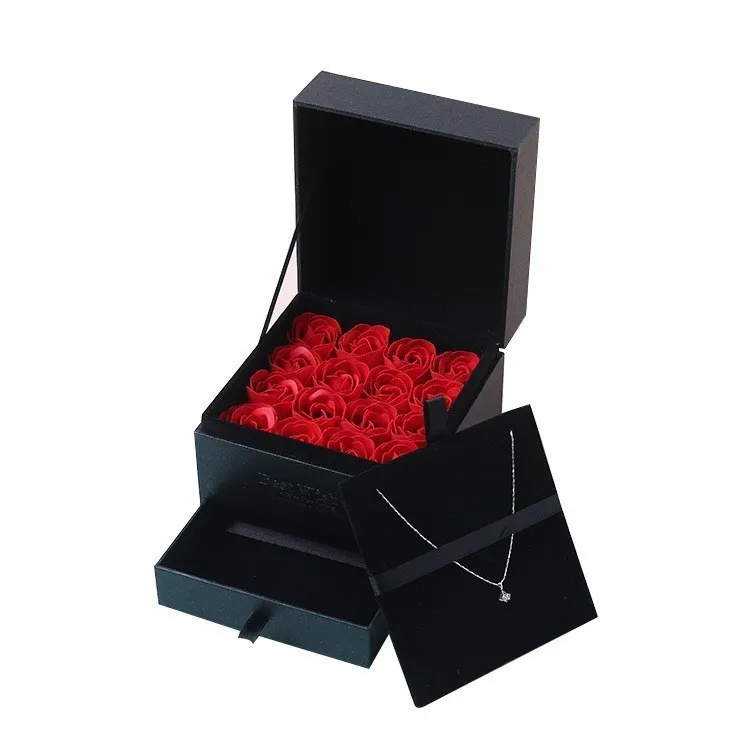 Simulatie Rose Zeep Bloem Met Doos Bruiloft Souvenir Valentijnsdag Verjaardagscadeau Mooi Cadeau Voor Moeder P20 C181126016980779