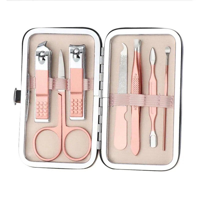 set acier inoxydable professionnel manucure coupe-ongles ensemble hygiène main pied coupe-ongles ensemble Portable coupe-ongles voyage Set1299318