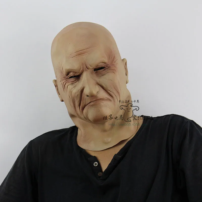 Gangster Boss Funny Latex Maski Osobowość Full Face Mask for Men Creative Horror Halloween Maski do imprez2059664