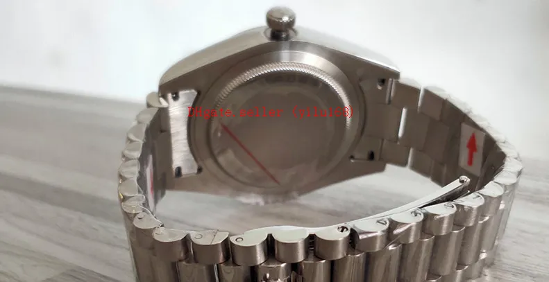 Nouvelles montres de luxe 228206 Platinum 40 mm-date de jour 218206 Ice bleu arabe rare cadran automatique MONTRE MENSE MENS